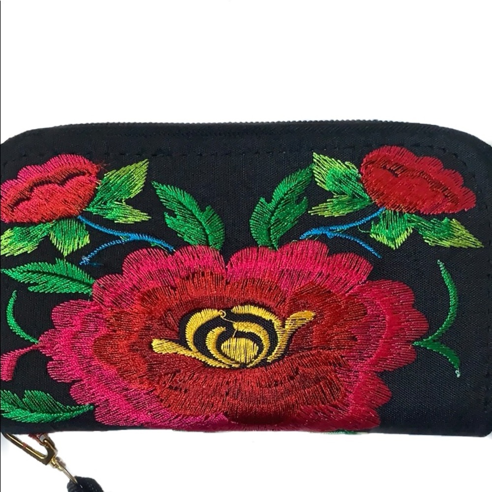 Embroidered Wristlet - Picture 2 of 4